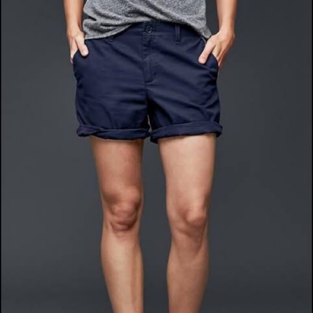 EUC GAP navy blue twill shorts
